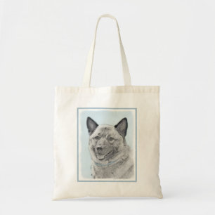 Tote Bag Peinture norvégienne Elkhound - Art original Chien