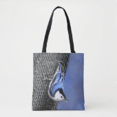Tote Bag Peinture Nuthatch à poitrine blanche Art original (Devant)