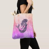 Tote Bag Peinture Ombré de l'impressionniste de sirène (De près)