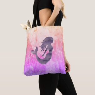 Tote Bag Peinture Ombré de l'impressionniste de sirène