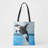 Tote Bag Peinture Orca (Devant)