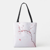 Tote Bag Peinture orientale de style, fleurs de cerisier (Dos)