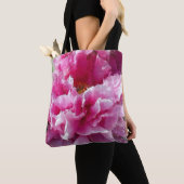 Tote Bag *~* Peinture originale AR1 Fleur de Peonie rose Fl (De près)