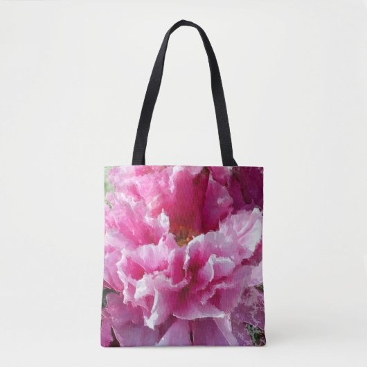 Tote Bag *~* Peinture originale AR1 Fleur de Peuplier rose  (Devant)