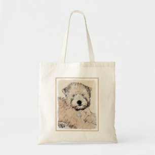 Tote Bag Peinture originale de Terrier Irlandais à poil dou