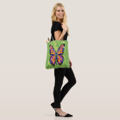 Tote Bag Peinture papillon abstraite (Sur le modèle)