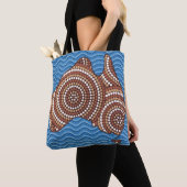Tote Bag Peinture par points en Australie (De près)