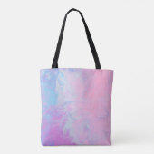TOTE BAG PEINTURE PASTEL ET BLEU (Dos)