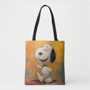 Tote Bag Peinture Pop Art de Chien Beagle Joyeux