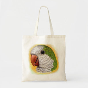 Tote Bag Peinture réaliste de perroquet de quaker