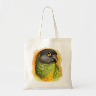 Tote Bag Peinture réaliste de perroquet du Sénégal