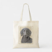 Tote Bag Peinture Retriever à revêtement plat - Art Chien o (Dos)