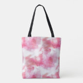 Tote Bag peinture rouge 2 de main d'arrière - plan (Dos)
