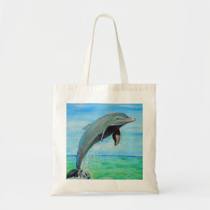 Tote Bag Peinture sur dauphin
