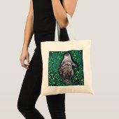 Tote Bag Peinture sur la loutre de rivière relaxante (Devant (produit))