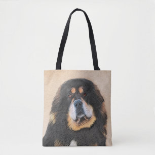 Tote Bag Peinture Tibétaine Mastiff - Joli art original chi