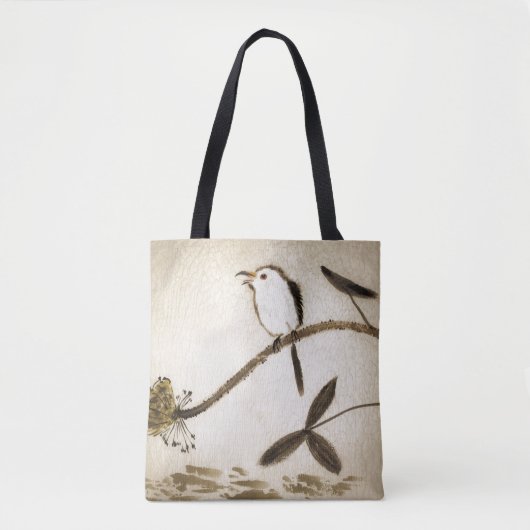 Tote Bag Peinture traditionnelle chinoise d'encre avec des (Devant)