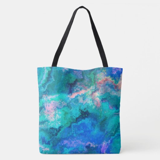 Tote Bag Peinture turquoise en Abalone Shell (Dos)
