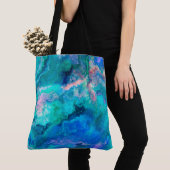 Tote Bag Peinture turquoise en Abalone Shell (De près)