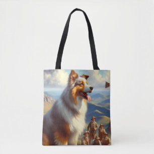 Tote Bag Peinture vintage de berger australien