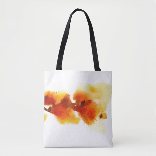 Tote Bag Peintures florales abstraites 2 d'aquarelle (Devant)
