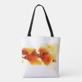Tote Bag Peintures florales abstraites 2 d'aquarelle (Dos)