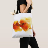 Tote Bag Peintures florales abstraites 2 d'aquarelle (De près)