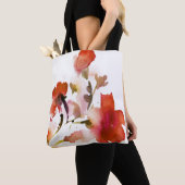 Tote Bag Peintures florales abstraites d'aquarelle (De près)