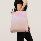 Tote Bag Peintures rose et orange (De près)