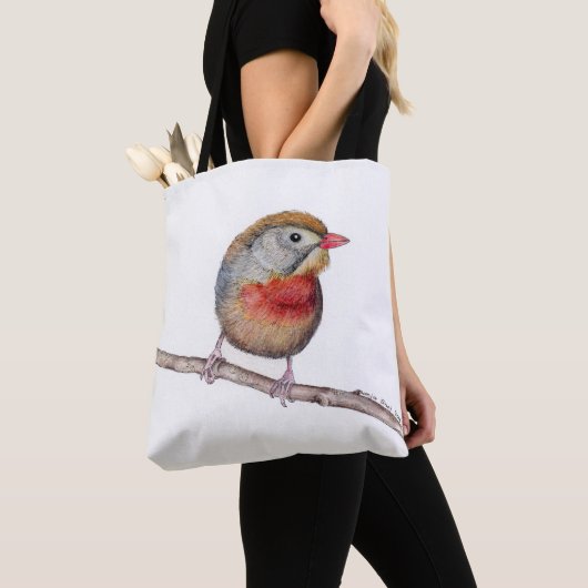 Tote Bag Pekin Robin Bird (Leiothrix lutea) (De près)