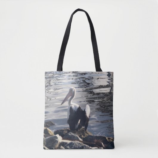 Tote Bag Pélican blanc (Devant)