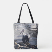 Tote Bag Pélican blanc (Dos)