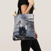 Tote Bag Pélican blanc (De près)