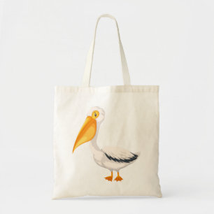 Tote Bag Pélican de bande dessinée