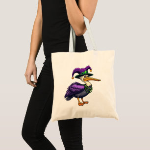 Tote Bag Pelican Mardi Gras - Carnival Fun pour Amoureux de