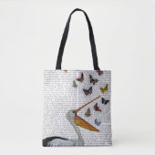 Tote Bag Pelican & Papillons (Devant)
