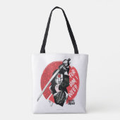 Tote Bag Peloton de suicide | Katana "pour lui que je (Dos)