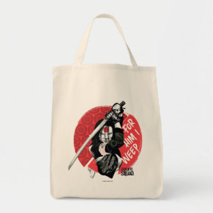 Tote Bag Peloton de suicide Katana "pour lui que je