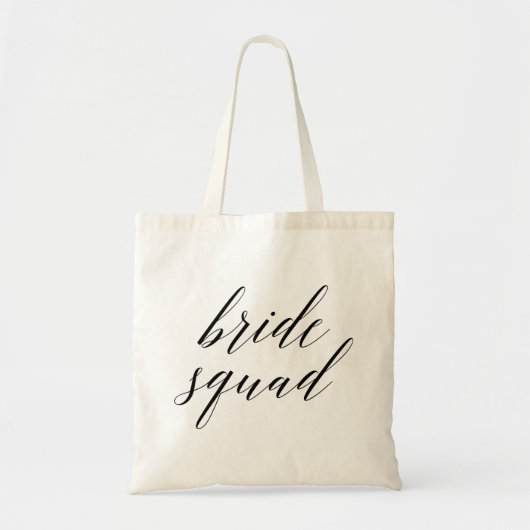 Tote Bag Peloton élégant de jeune mariée de manuscrit (Devant)