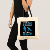 Tote Bag Pénalité du joueur de hockey (Devant (produit))