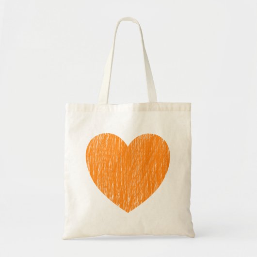 Tote Bag Pencé dans - Orange (Devant)