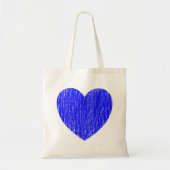 Tote Bag Pencé en - Bleu (Devant)