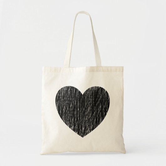 Tote Bag Pencé en noir (Devant)