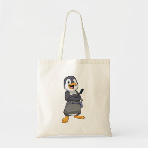 Tote Bag Penguin en coiffure avec peigne