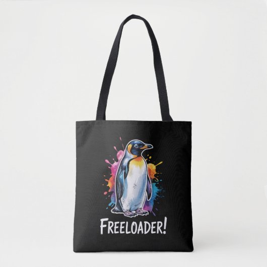 Tote Bag Penguin Freeloader Résiste à la politique (Devant)