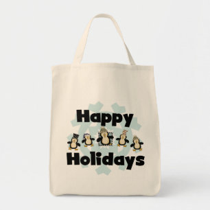 Tote Bag Penguin Happy Holidays Tshirts et cadeaux