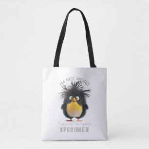 Tote Bag Penguin Je ne suis pas bizarre Je suis Rare Exquis