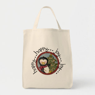 Tote Bag Penguin Joyeux Joyeux Noël