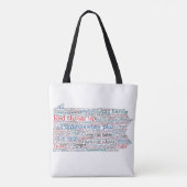 Tote Bag Pennsylvanie USA Slang Word Art Map (Dos)