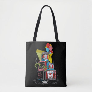 Tote Bag Pennywise TV Stack classique - vous flotterez trop